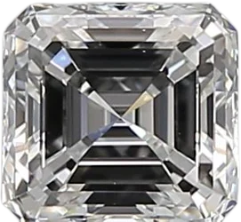 0.5 Carat F VS1 Asscher Natural Diamond