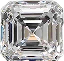 0.5 Carat F VVS1 Asscher Natural Diamond