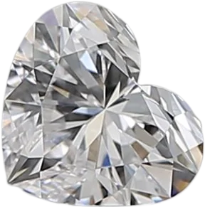 0.51 Carat D VVS1 Heart Natural Diamond