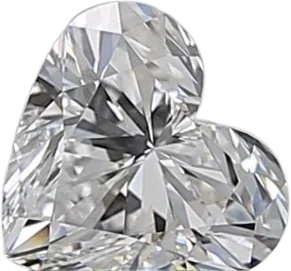 0.51 Carat D VVS2 Heart Natural Diamond