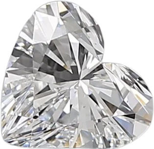 0.52 Carat D VS2 Heart Natural Diamond