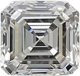 0.53 Carat I VVS1 Asscher Natural Diamond