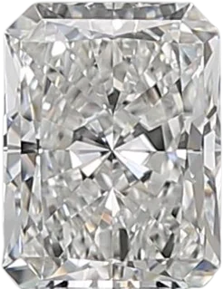 0.54 Carat F VVS2 Radiant Natural Diamond