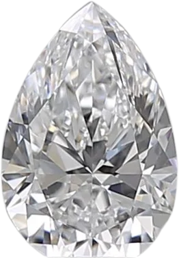 0.57 Carat D VS2 Pear Natural Diamond