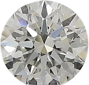 0.58 Carat H SI2 Round Natural Diamond