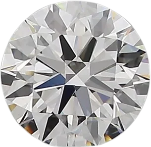 0.61 Carat D VVS2 Round Natural Diamond