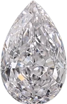 0.64 Carat F IF Pear Natural Diamond