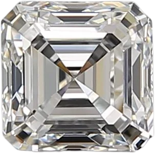 0.7 Carat G VVS2 Asscher Natural Diamond