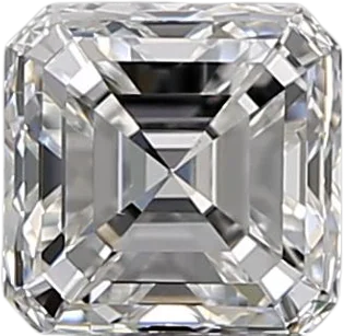 0.71 Carat E VS2 Asscher Natural Diamond