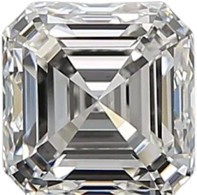 0.72 Carat H VVS2 Asscher Natural Diamond