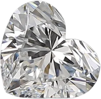 0.72 Carat E VS2 Heart Natural Diamond