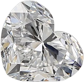 0.9 Carat E VS1 Heart Natural Diamond