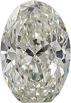 0.9 Carat J SI1 Oval Natural Diamond