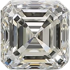 0.91 Carat K VVS1 Asscher Natural Diamond