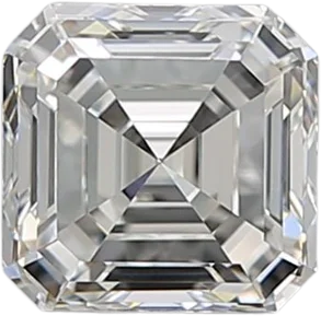 1.01 Carat H VVS2 Asscher Natural Diamond