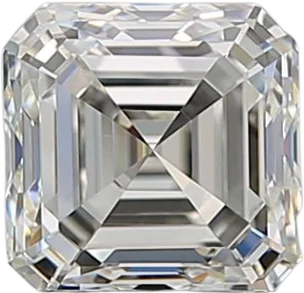 1.01 Carat J VVS1 Asscher Natural Diamond