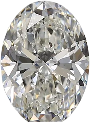 1.26 Carat H SI2 Oval Natural Diamond