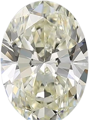 1.5 Carat K VVS1 Oval Natural Diamond