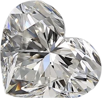 1.51 Carat F VVS1 Heart Natural Diamond