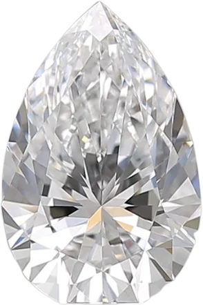 1.52 Carat D VVS1 Pear Natural Diamond