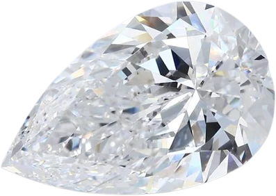 1.52 Carat E VS2 Pear Natural Diamond