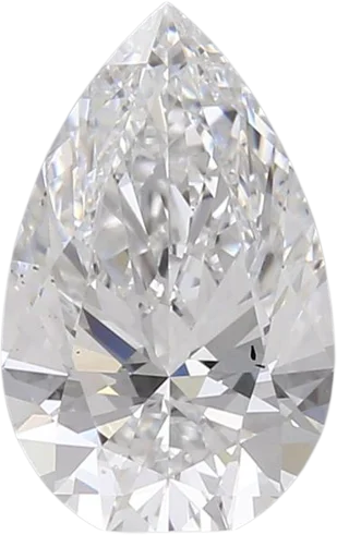 1.53 Carat E VS2 Pear Natural Diamond