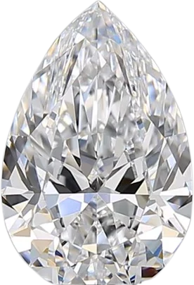 1.57 Carat D VS1 Pear Natural Diamond