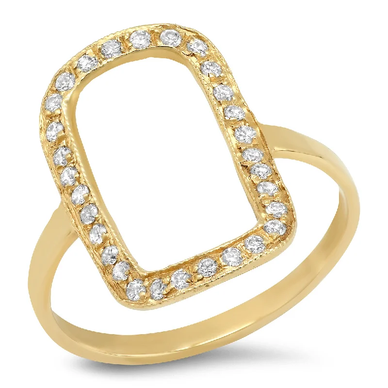 14K YG Kelly Diamond Ring