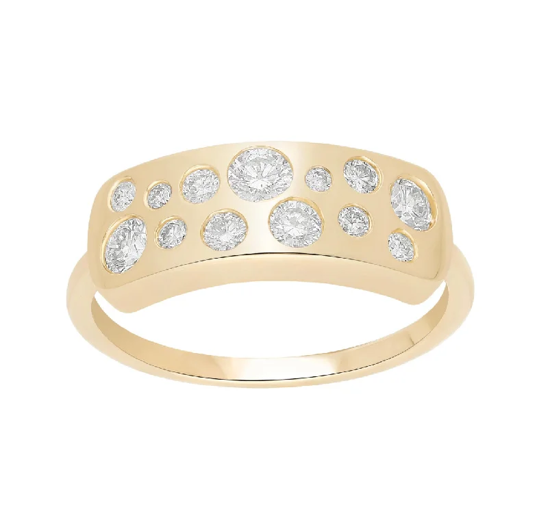 14K YG Catelyn Diamond Ring