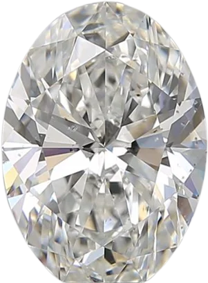 2.01 Carat F SI1 Oval Natural Diamond