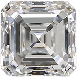 2.02 Carat F VVS1 Asscher Natural Diamond