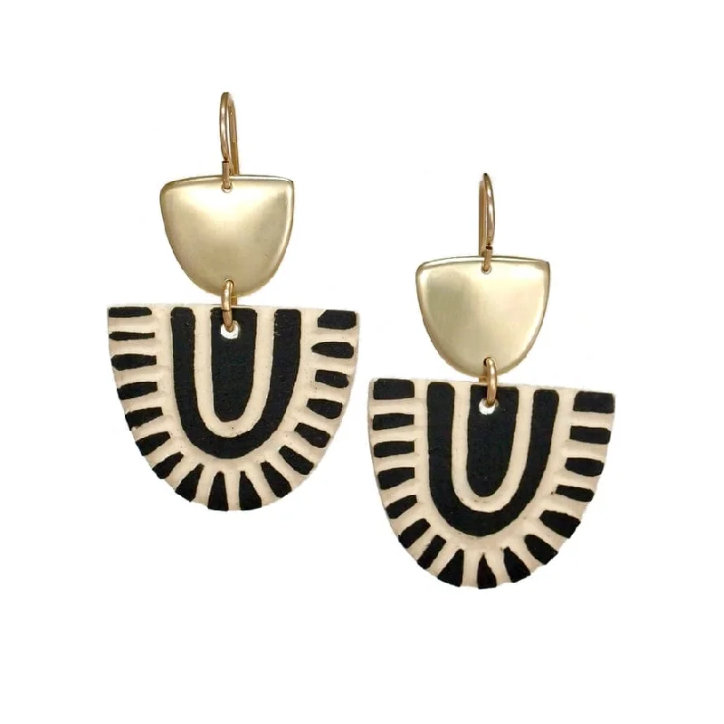 Ama Earrings Brass