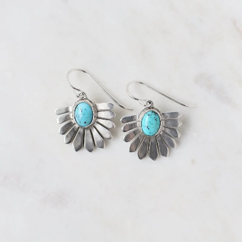 Turquoise Sofi Earrings Silver