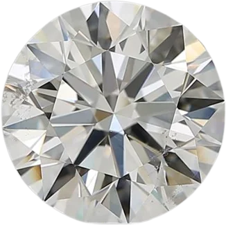 3.02 Carat J SI2 Round Natural Diamond