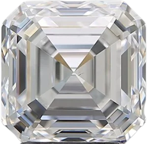 3.03 Carat D VS1 Asscher Natural Diamond