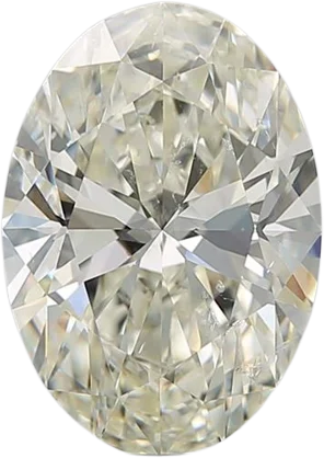 3.21 Carat L SI2 Oval Natural Diamond