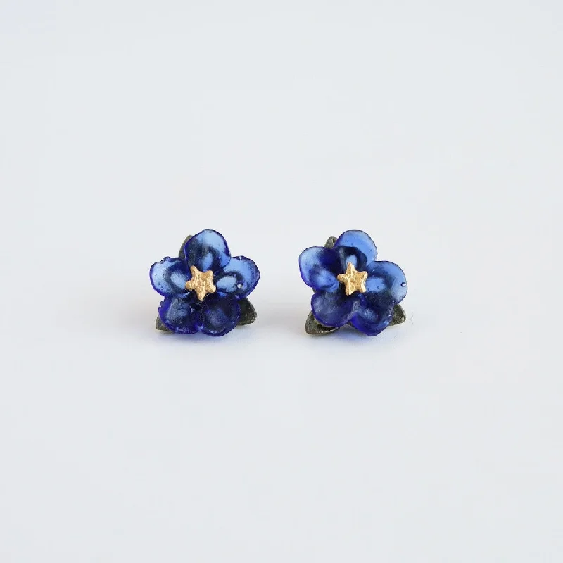 Blue Violet Post Earrings