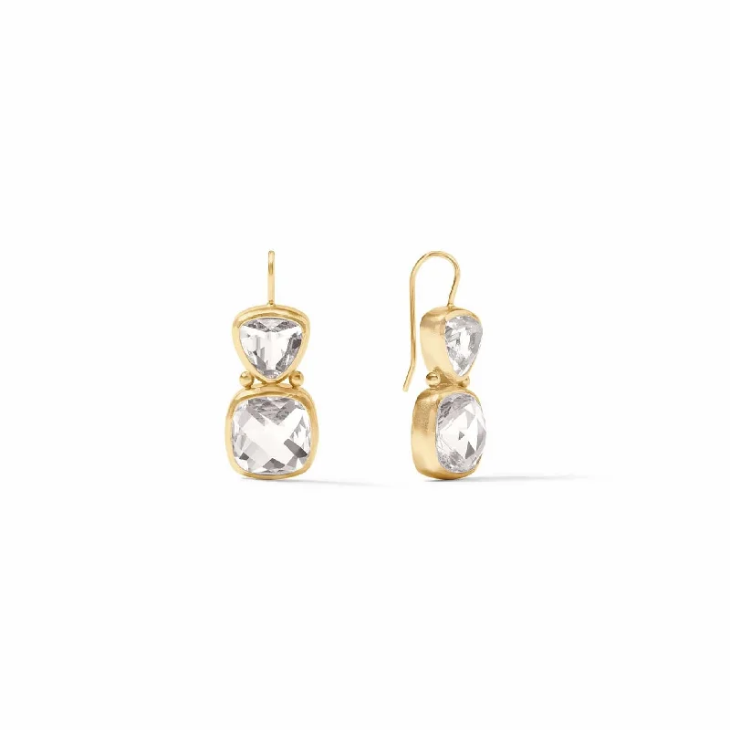 Iridescent Clear Crystal Aquitaine Earrings