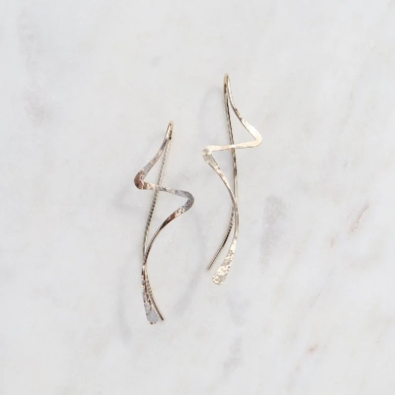 Gold Filled Zig-Zag Earrings