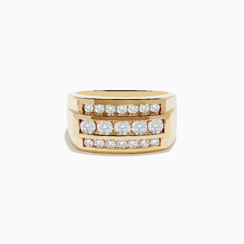 Men's 14K Yellow Gold Diamond Ring