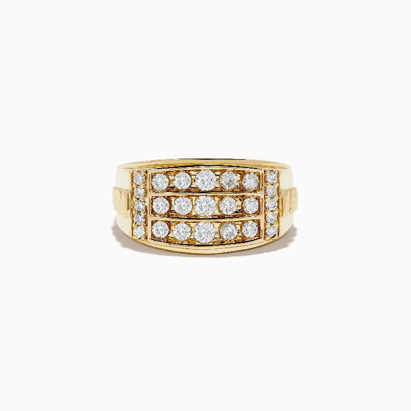 Men's 14K Yellow Gold Diamond Ring