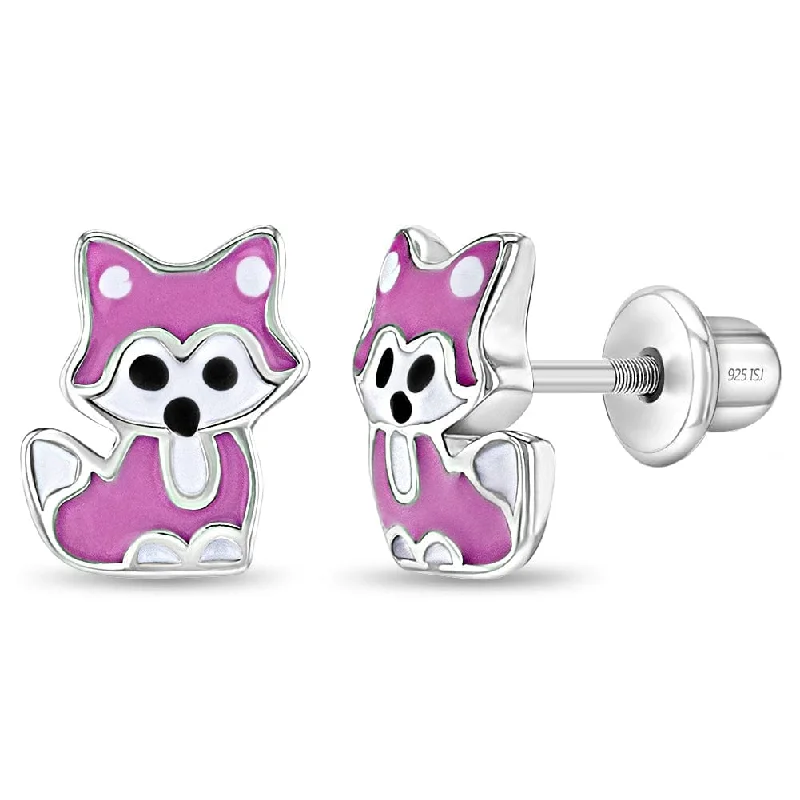 Little Fox Children's Earrings - Screw Back