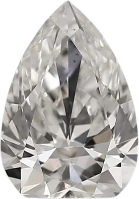 1.37 Carat F vs2 Pear Lab Diamond