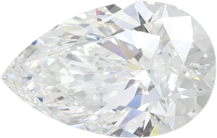 2.02 Carat D IF Pear Lab Diamond