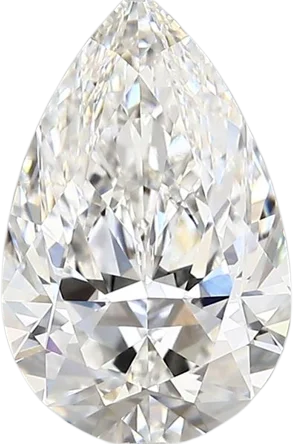 2.38 Carat F vvs2 Pear Lab Diamond