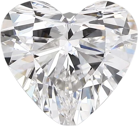 2.84 Carat E vvs2 Heart Lab Diamond