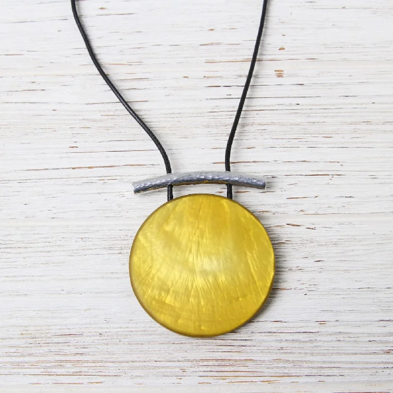 Sunglow Sliding Resin Necklace