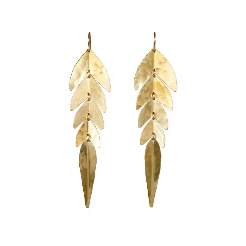 Swish Earrings Brass