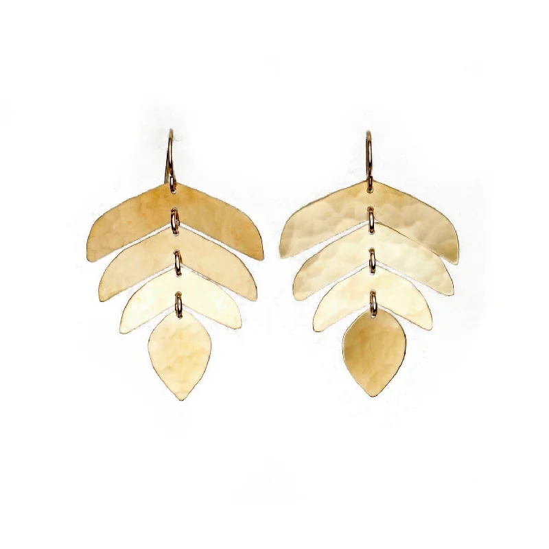 Leah Earrings Brass