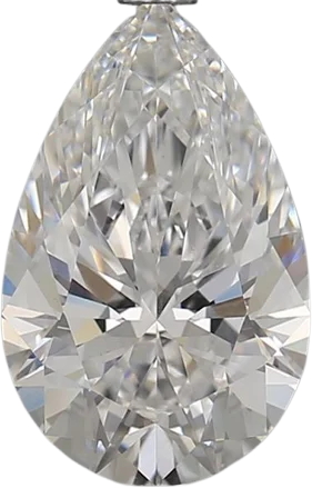 3 Carat E VS1 Pear Lab Diamond